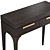 Modern Wood Console with 2 Drawers 3D model small image 4