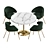 Elegant Kinley Dining Set 3D model small image 8