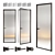 Sleek Aladin Swing Glass Door 3D model small image 1