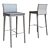 Elegant KL Barstool: Sleek Design 3D model small image 3