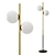 Elegant 2-Light Jugen Floor Lamp 3D model small image 1