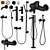 Kludi Bozz Shower Set | Adjustable Watering Can 3D model small image 1