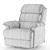 Modern Comfort Recliner Sofa 3D model small image 10