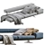 Flexform Sofa Wing: Modern, Stylish, and Versatile 3D model small image 5