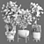 Marble Vase Collection: Indoor Plant 3D model small image 5