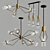 Sleek Salut Pendant Light Collection 3D model small image 3