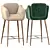 Elegant Jolie Barstool Collection 3D model small image 2