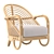 Natural Rattan Etta Chair 3D model small image 1
