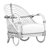 Natural Rattan Etta Chair 3D model small image 5