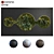 Green Garden Wall Set 3D model small image 1