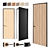 Aladin Swing Plain 03: Sleek and Sophisticated Door by Glas Italia 3D model small image 1