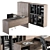 Modern Office Furniture Set 3D model small image 2