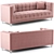 Elegant Mariel Velvet Sofa 3D model small image 1