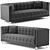 Elegant Mariel Velvet Sofa 3D model small image 3