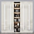 Art Deco Wardrobe: Custom-Made with Luxury Details 3D model small image 3