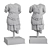 Imperial Torso Cuirass: Majestic Roman Emperor Statue 3D model small image 5