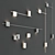 VIBIA Structural LED Wall Lamps: Modern Illumination Solution 3D model small image 2