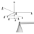 Elegant Luminance: Austere Chandelier 3D model small image 3