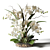 Elegant White Orchid Arrangement 3D model small image 2