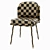 Elegant Bessie Dining Chair: Metal, Leather, Fabric 3D model small image 7
