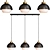 Eurosvet Nocciola Bronze Black Pendant Light 3D model small image 1