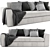 Meridiani Louis Small 2-Seater Sofa: Modern Minimalist Design 3D model small image 1