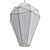 Regal Elegance: Empire Chandelier 3D model small image 2