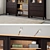 Ikea Hemnes Storage Combo: Stylish Organizer, Black-Brown 3D model small image 4