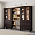 Ikea Hemnes Storage Combo: Stylish Organizer, Black-Brown 3D model small image 6