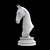 Elegant Stallion Art: High-Poly Horse Sculpture 3D model small image 3