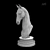 Elegant Stallion Art: High-Poly Horse Sculpture 3D model small image 4