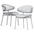 Elegant Luz Chair & Table 3D model small image 3