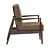 Elegant Augustus Armchair 3D model small image 2