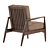 Elegant Augustus Armchair 3D model small image 3