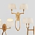 Elegant Florence Wall Lamp 3D model small image 2