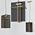 Smokey Brass LED Pendant 3D model small image 1