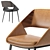 Herrick Leather Chair: Stylish and Luxurious 3D model small image 4