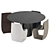 NVL Table & SIGN MATT Chairs Set 3D model small image 4