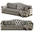 Luxury Melania Keoma Sofa 295x118 3D model small image 3