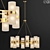 Elegant Tiburon Round Chandelier 3D model small image 1