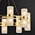 Elegant Tiburon Round Chandelier 3D model small image 2