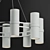 Elegant Tiburon Round Chandelier 3D model small image 3