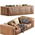 Coco Republic Elba Sofa: Modern Elegance for Your Home 3D model small image 2