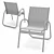 Gardenella Stackable Sling Armchair 3D model small image 3