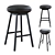 Sleek and Stylish Meridiani Stool 3D model small image 1