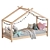 Wooden House Bed for Children 3D model small image 5