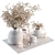 Elegant Blooms Decor Set 3D model small image 1