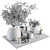 Elegant Blooms Decor Set 3D model small image 5