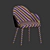 Velvet Dining Chair: Giulia 3D model small image 5