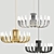 Elegant Rousseau Oval Chandelier 3D model small image 2